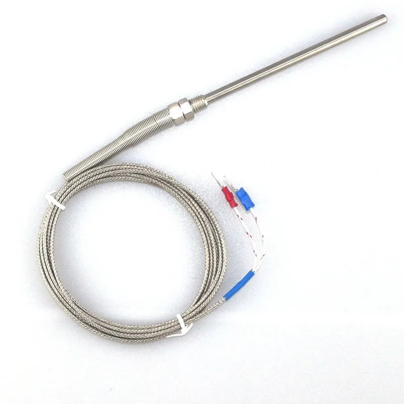 [factory] 0-400 C K Type Thermocouple Probe 100mm Sensors 1.8m Cable ...