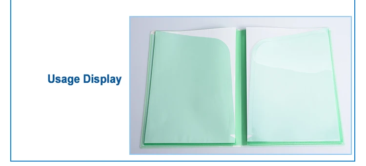 High Quality 10 Pages Clear Pp Display File Documents Book with Custom Insert Page