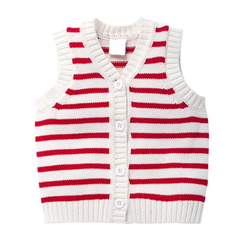 Manufacturer Custom Cartoon Knitted Cotton Kids waistcoat For Boy Girl