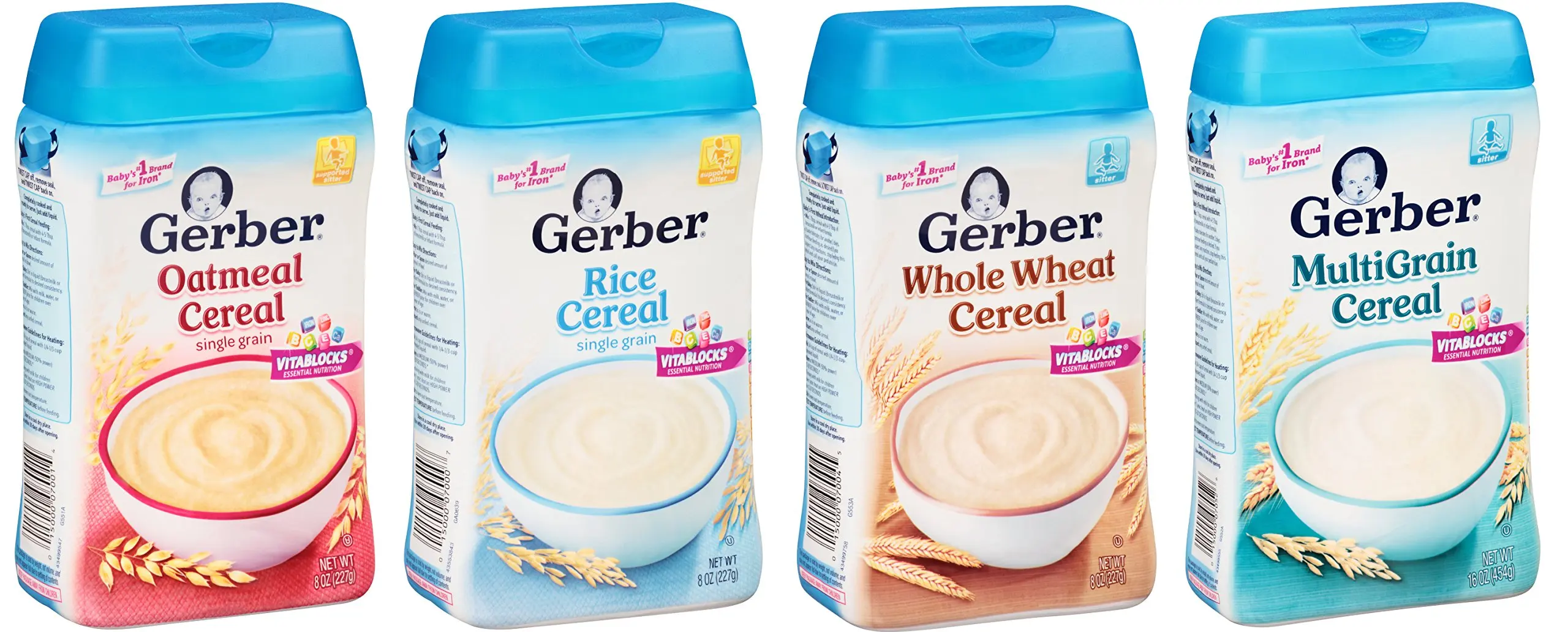Buy Gerber Baby Cereal Basic Flavor Variety Pack Combo- 8oz: Oatmeal