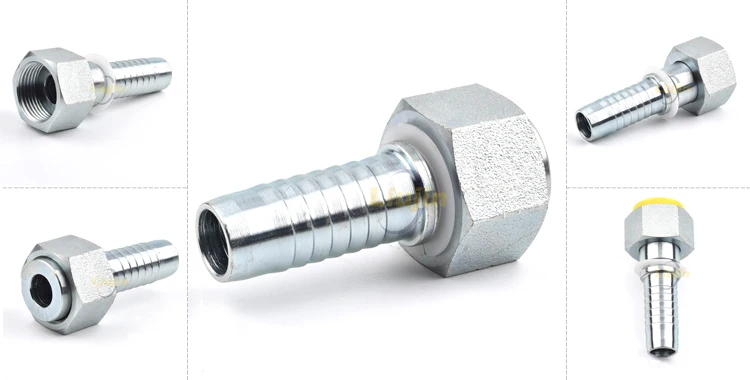 Female swaged hose fitting stainless steel hydraulic fittings
