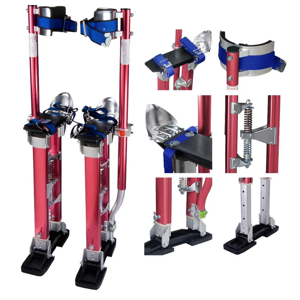 Aluminum Tool Stilts 18" To 30" Adjustable Inch Drywall Stilt For