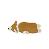 Custom Cute Dog Badge Buttons For Kids Hard Enamel Pin Name Badge
