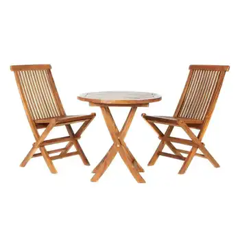 Foldable Solid Wood Garden Chairs And Table Set - Buy Garden Chairs And