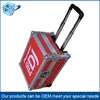 Luggage Aluminum make up trolley case /Aluminum suitcase with wheels / Aluminum waterproof draw-bar box
