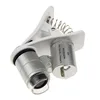 High Quality 60X Universal Mobile Phone Traveling Mini Portable Clip LED Microscope Loupe