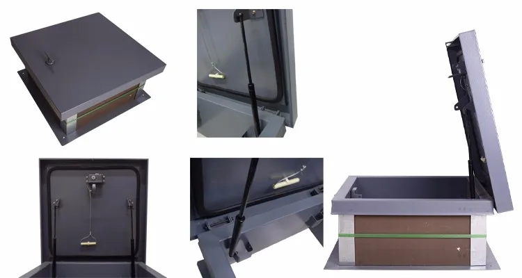 Fire Rated Steel Roof Hatch akses Pintu  Hatch skylight 