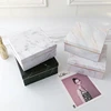 luxuriously marbling printing hard paper material box for flower customized logo,hot sell square box for gift,high quality