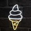 Ice Cream Neon Signs,Flamingo LED Neon Sign Boards, Home Beer Bar Pub Recreation Room Game Light Windows Garage Wall Signs