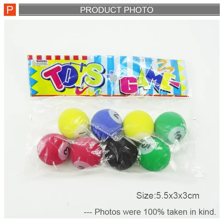 Small Rubber Billiards Bouncing Ball Toys 8pcs Buy Bouncing Bacll Toys,Spring Ball Toys,Rubber