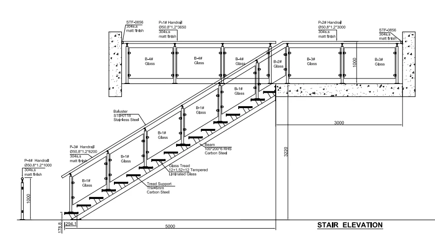 Modern House Balcony Stainless Steel System Design Glass Railing - Buy ...