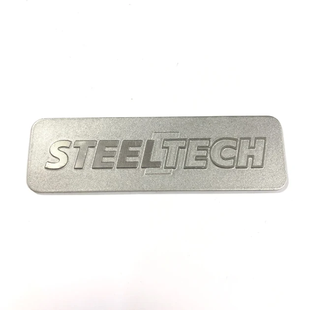 
Logo Debossed Customized aluminium steel Tag Metal Plate 
