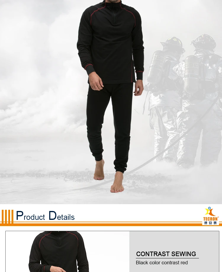 Oem Knitted Fr Modacrylic Cotton Flame Resistant Safety Jersey