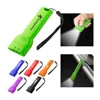 plastic 3 LED flat flashlight flash torch light