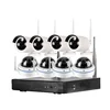 HD 1080P wifi wireless indoor outdoor p2p 4 bullet 4 dome cameras 8ch wifi nvr system