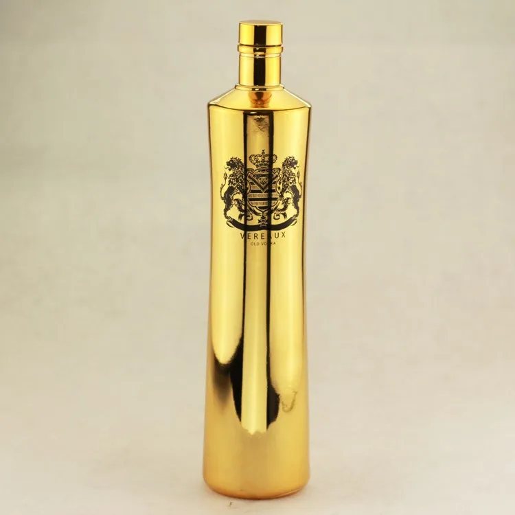 Customized Empty Golden Bottles Black Bottles 750ml Classic Champagne