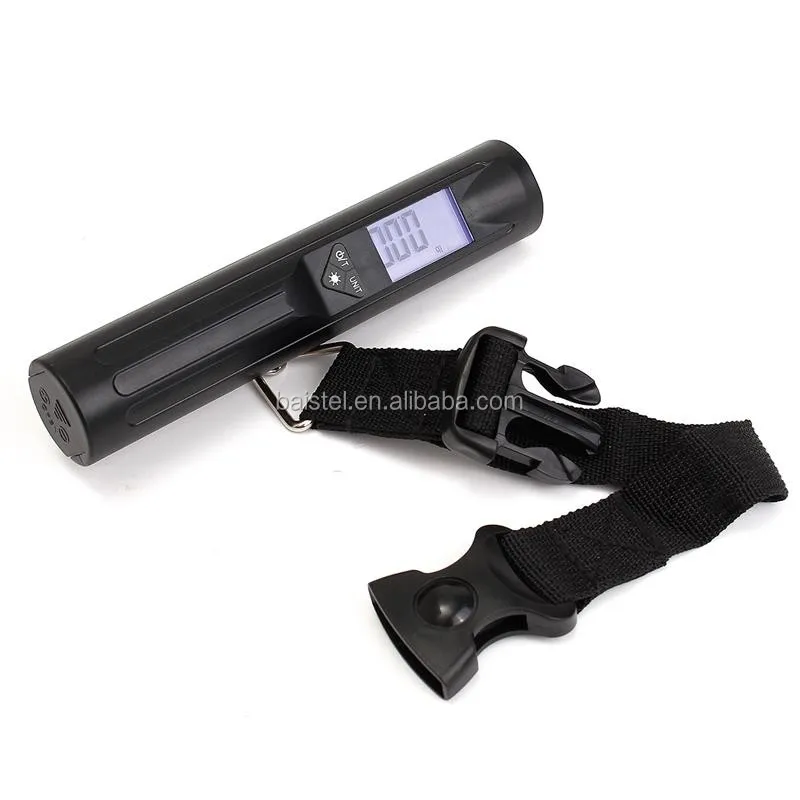 Digital Electronic Luggage Scale Led Flashlight Pocket Handheld