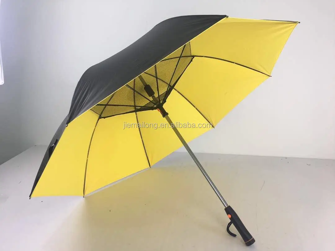 Solar Energy Fan Umbrella Installed With An Electric Fan Can Shade A Person Form The Sun Or Rain