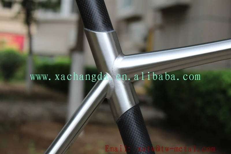Road Bike Frame Taper Head Tube Titanium Touring Bike Frame Flat Mount
