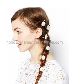 Fancy Lovely Decorative Flower Metal Hair Clip Hair Bobby Pins For Girls