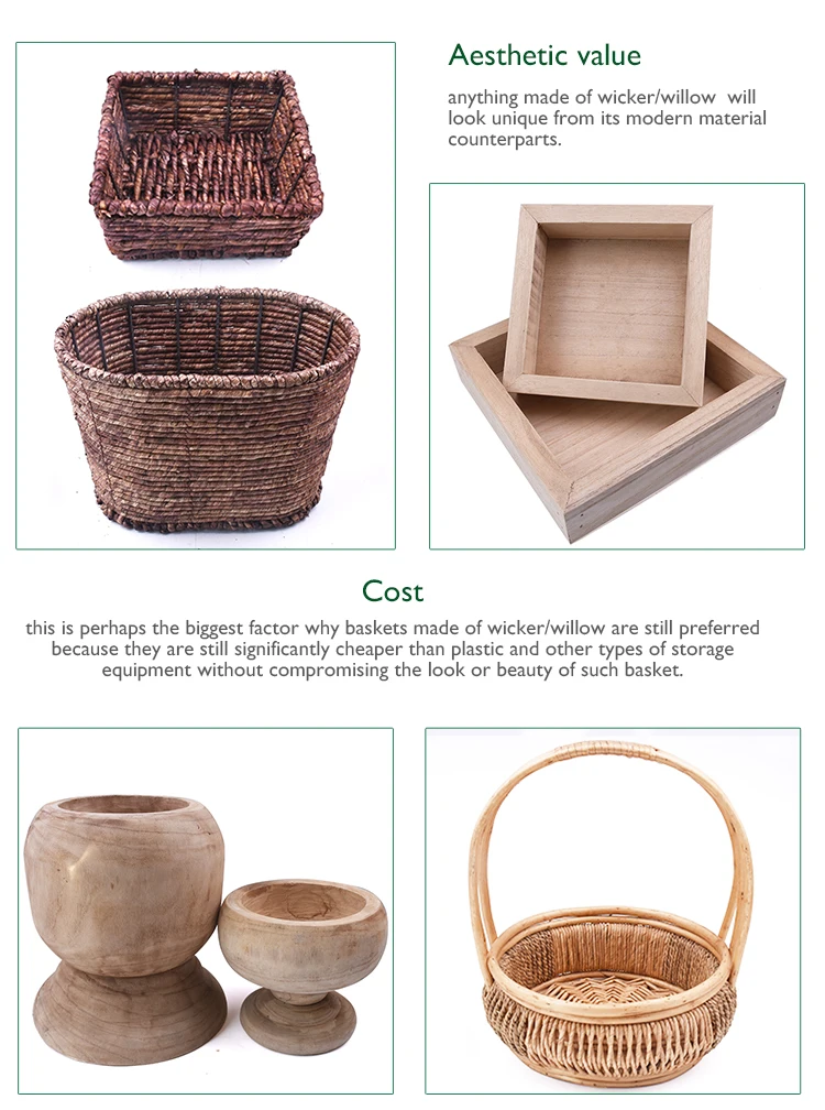 Customized Natural Cheap Gift Wicker Basket With Handle/wholesale Mini
