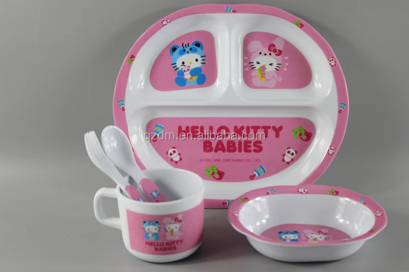 Foodgarde Kids dinner set baby Tableware For Girl