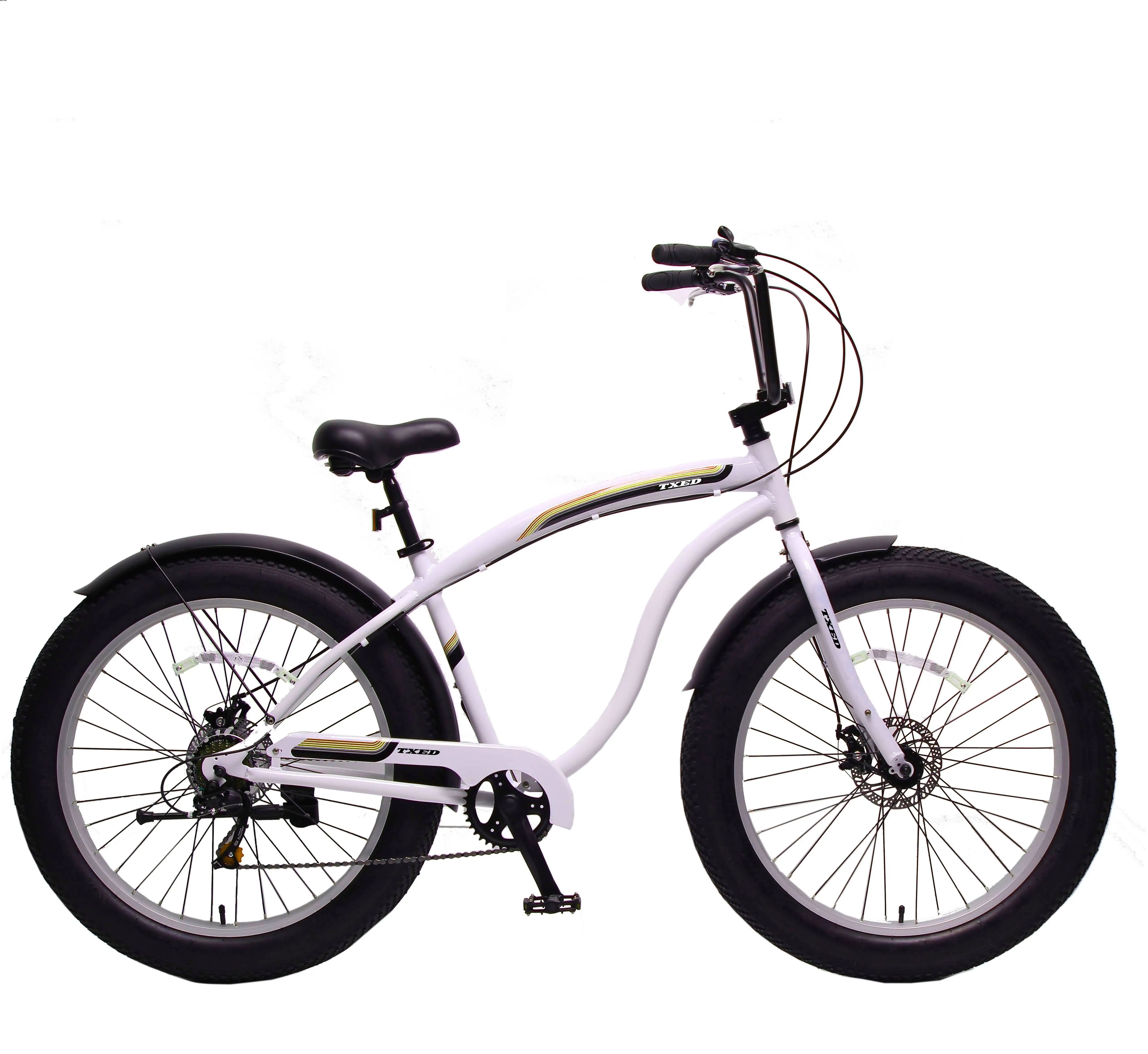 2019 Most Popular 26'' Fat Tire Beach Cruiser Bikes Fat Bike Rims 26 Inch Bike Cruiser Beach