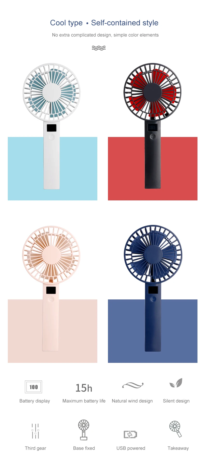 2019 North America Distributor Wanted Mini Handheld Portable Air Cooler Fan Rechargeable with Led Screen