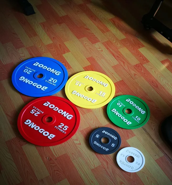 China Cheap Commercial Competition Steel Cast Iron Rubber Barbell