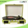 Wooden suitcase record player with handle design turntable