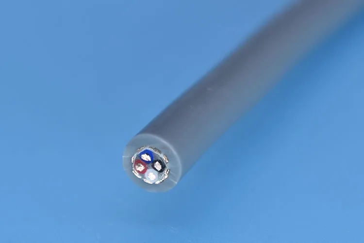 Flexible 4 cores shielding robot cable hybrid cable chain cable - ANKUX.COM