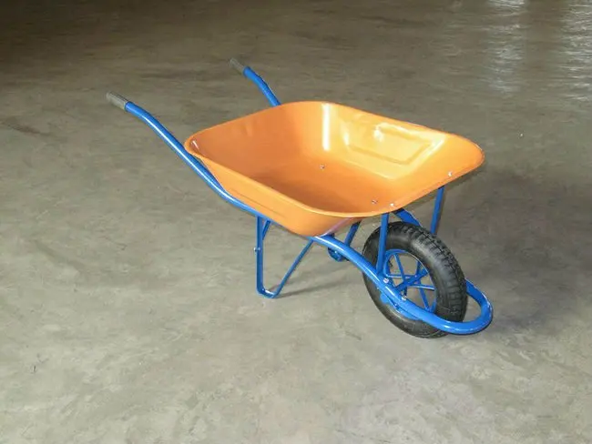 wb6400 yellow tray, blue  rim with blue handle