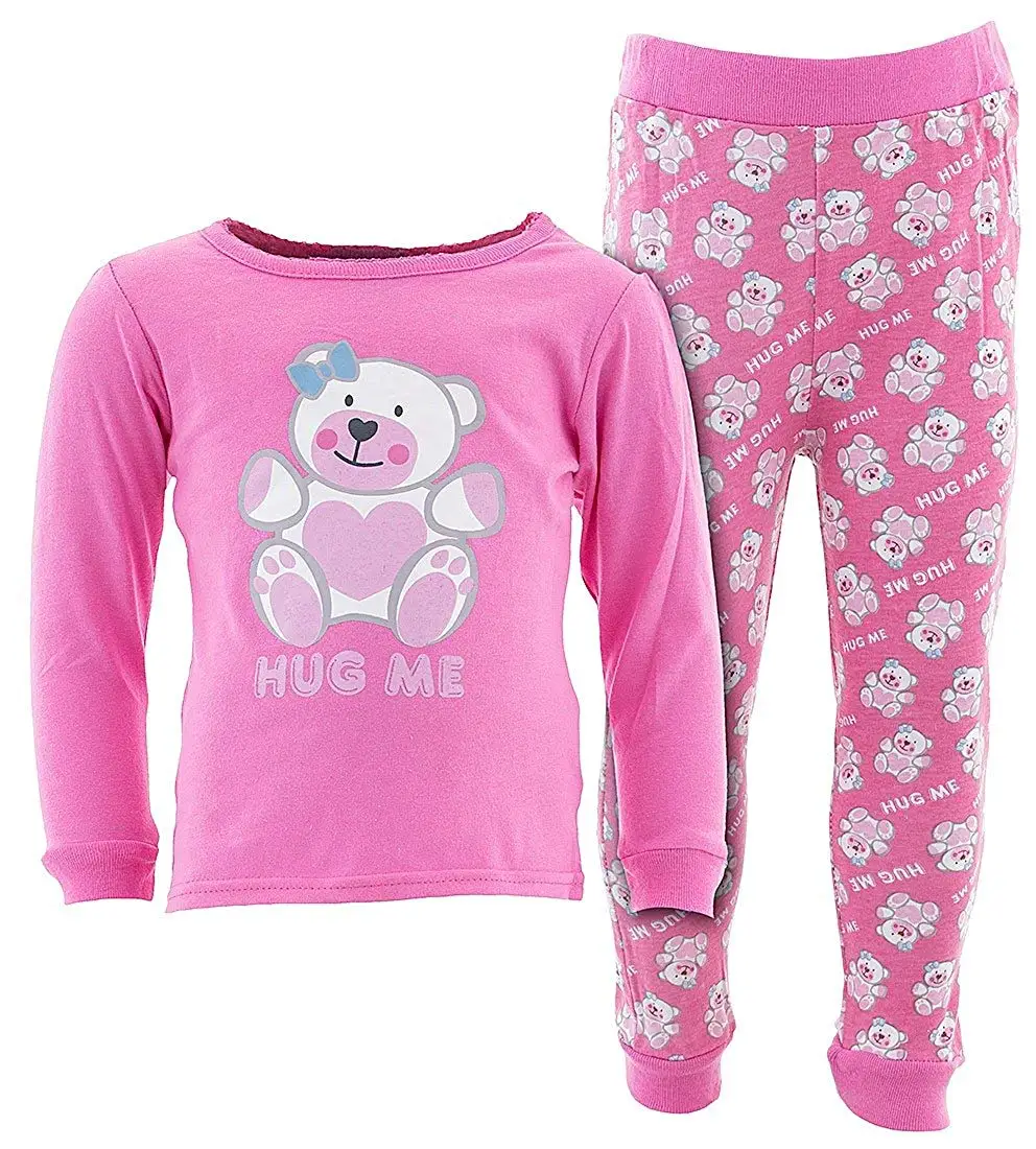 Sweet & Soft Little Girls' Long Sleeve Cotton Pajamas