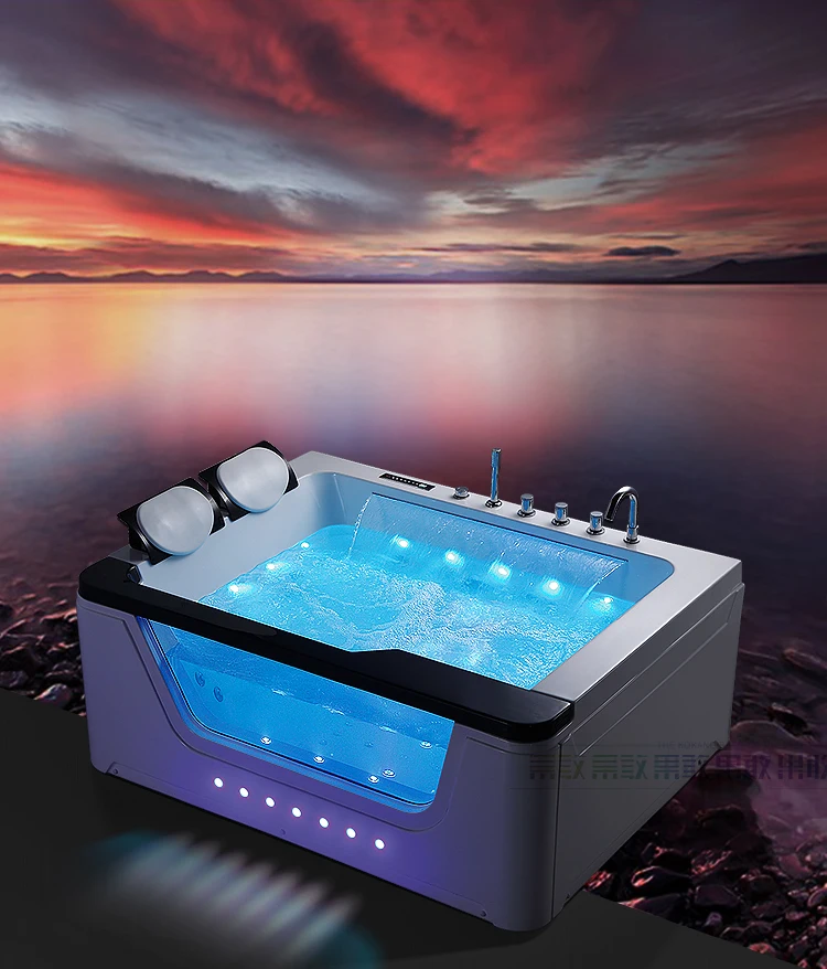 cheap luxury glass Acrylic whirlpool bathtub