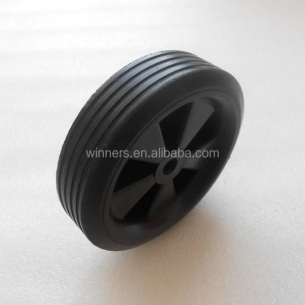 4.5 Inch Small Plastic Wheel/cart Wheel/solid Rubber Wheel - Buy Solid ...