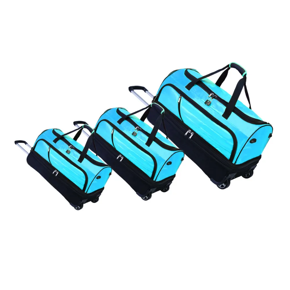Trolley Pvc Duffel Travel Bag,Tarpaulin Vinyl Pu Painting Leather
