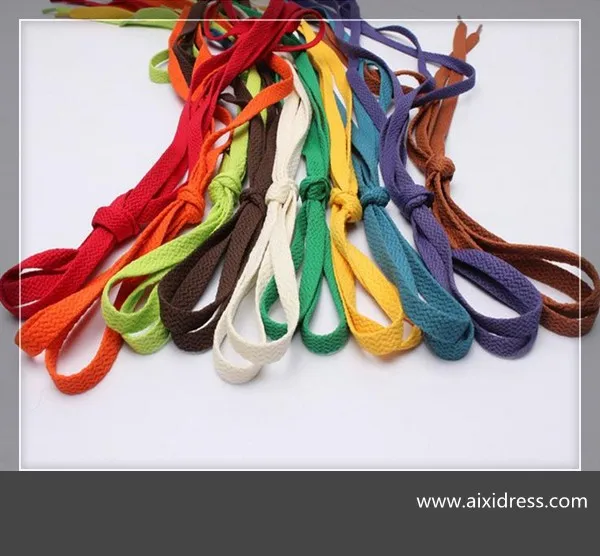 flat shoelace material