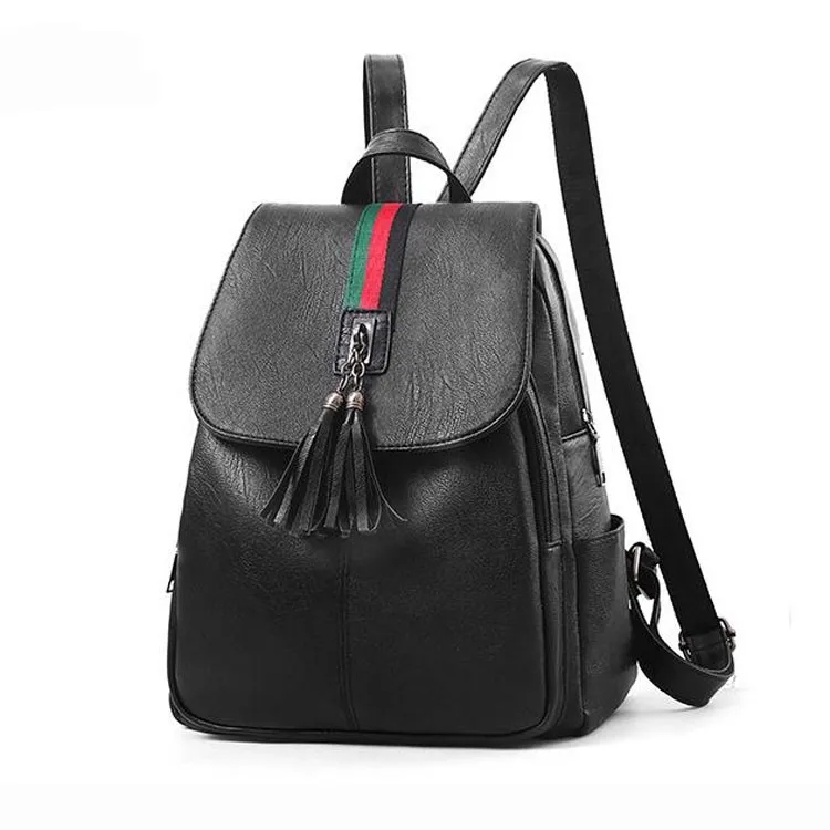 stylish black backpack