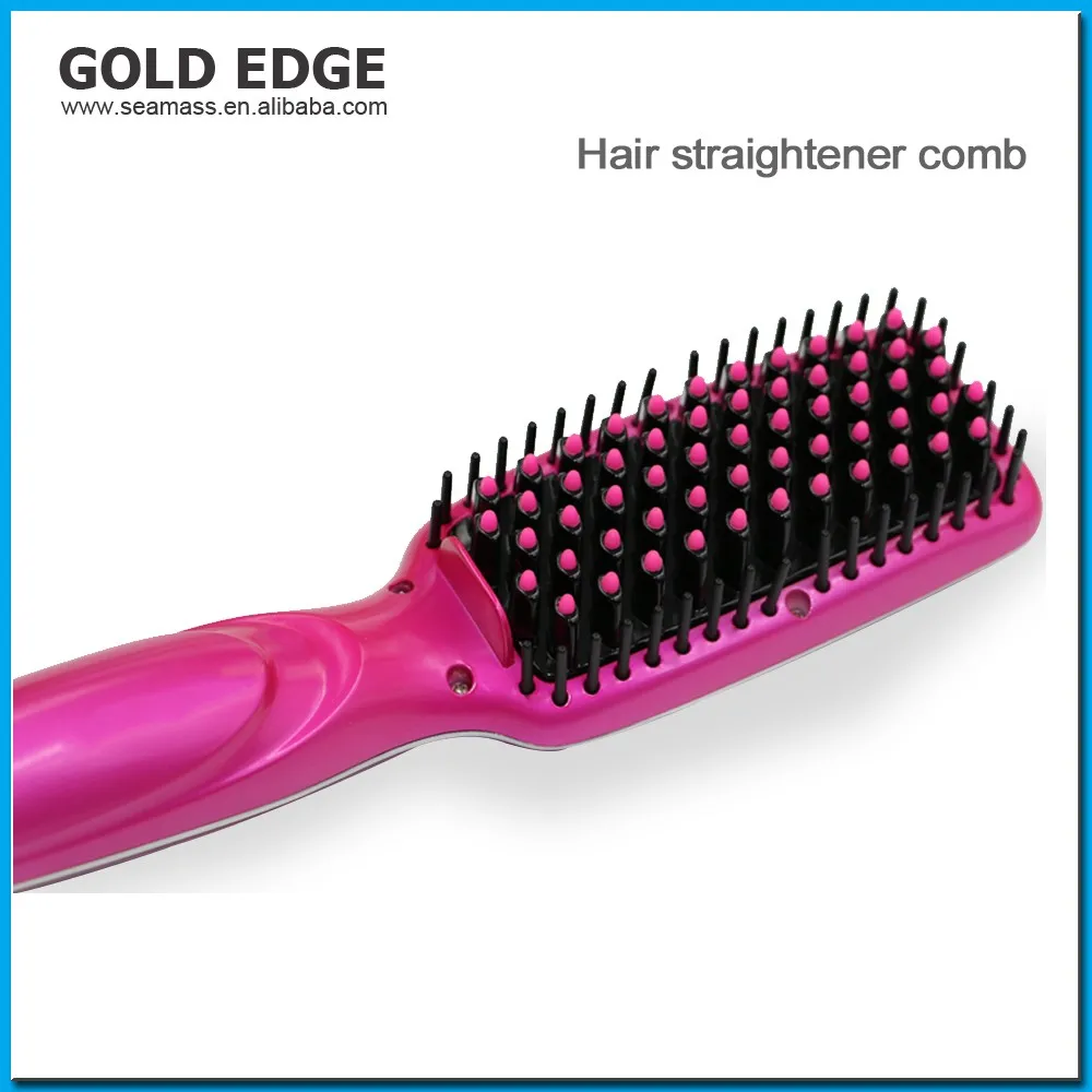 Portable Electric Hair Straightening Brush Smoothing Hair Brush