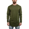 Custom Streetwear T Shirt With Side Oversize Panel Tees Men's Long Shirt Long Line Elong Dress Made In China