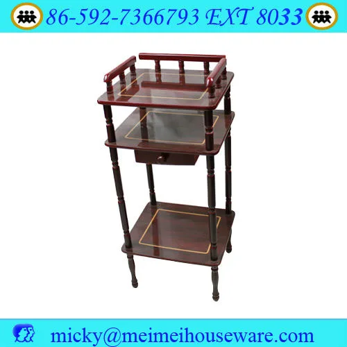 3 Tiers Wooden Antique Telephone Table With Drawer Buy Telephone