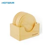Six Units Per Set Beech Blank Wood Coaster