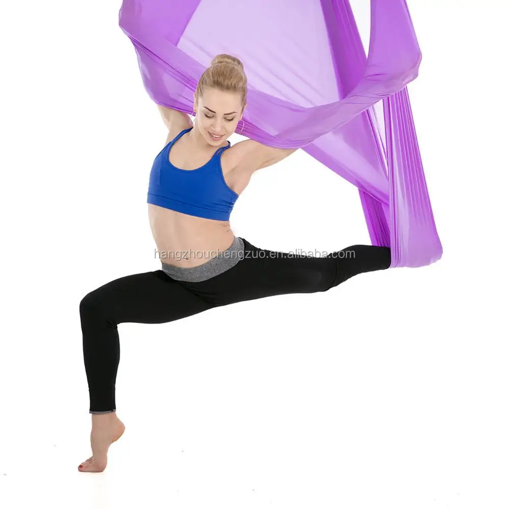 Hot Selling Yoga Swing - Ultra Strong Anti gravity Yoga Hammock/Trapeze/Sling, CZD-039 5*2.8m Anti-gravity Yoga Hammock