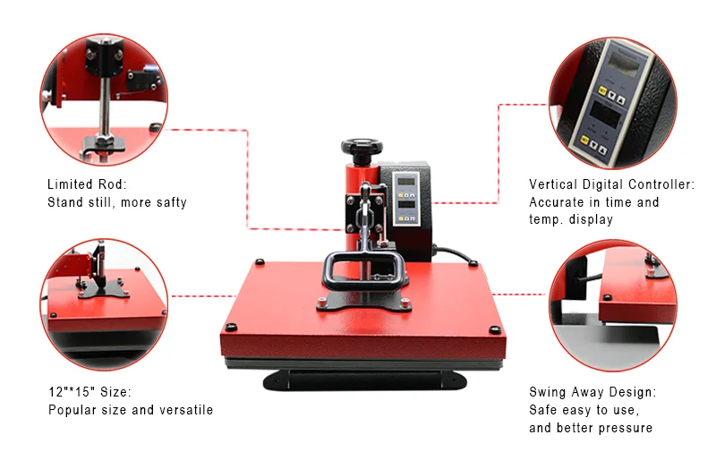 The SSH swing away heat press is a great entry-level heat press for busin.....