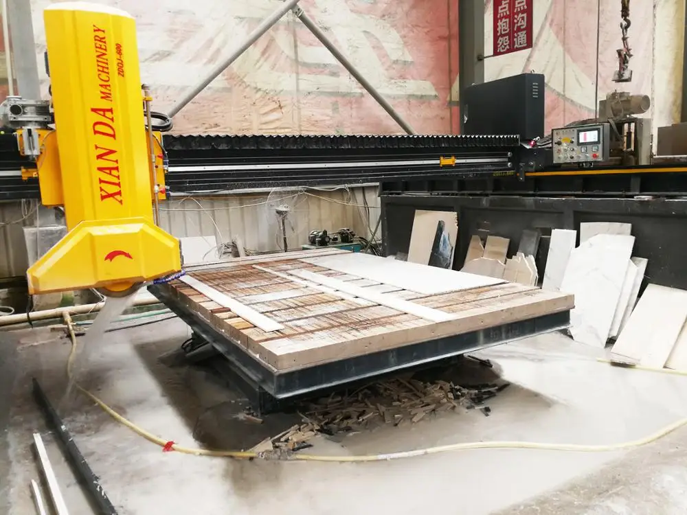 Xianda ZDQJ-600 Laser Bridge Saw Tiltable Type Granite Marble Stone ...