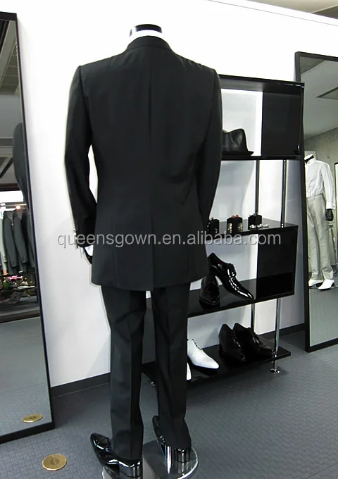 Black Quality Italian Style Groom Wedding Suit Fashion Slim Fit Mens For Groom Suits