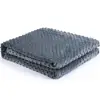 Brief comfortable plain blanket cover knit blanket heavy weighted blanket