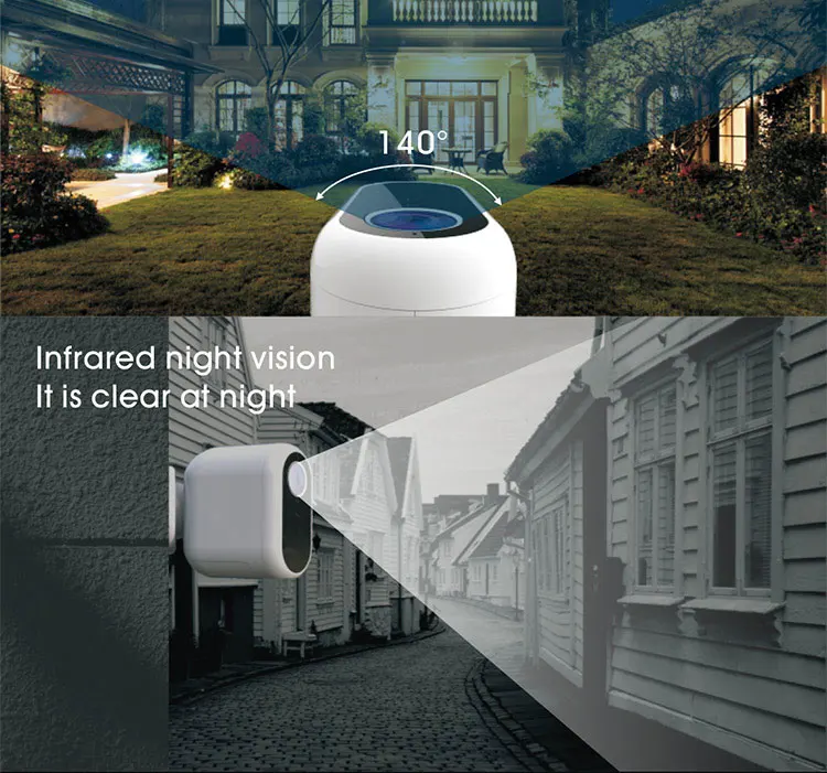 battery powered ip camera outdoor wifi waterproof