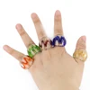 XULIN Fashion Gold Sand Mix Size Lampwork Rings 12pcs/box