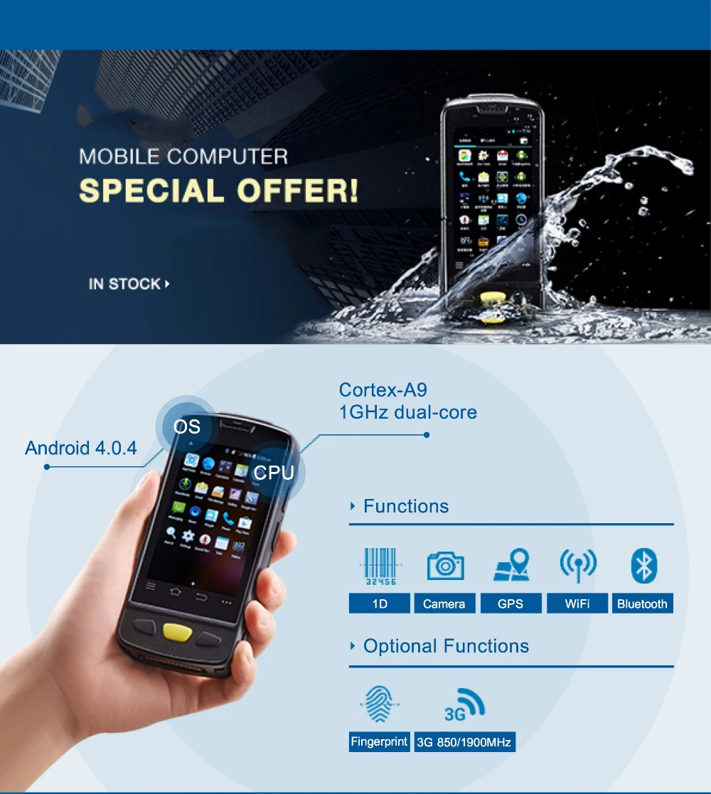 Android Rugged Handheld Pda Android Handheld Blue Tooth Pda Tablet Pc